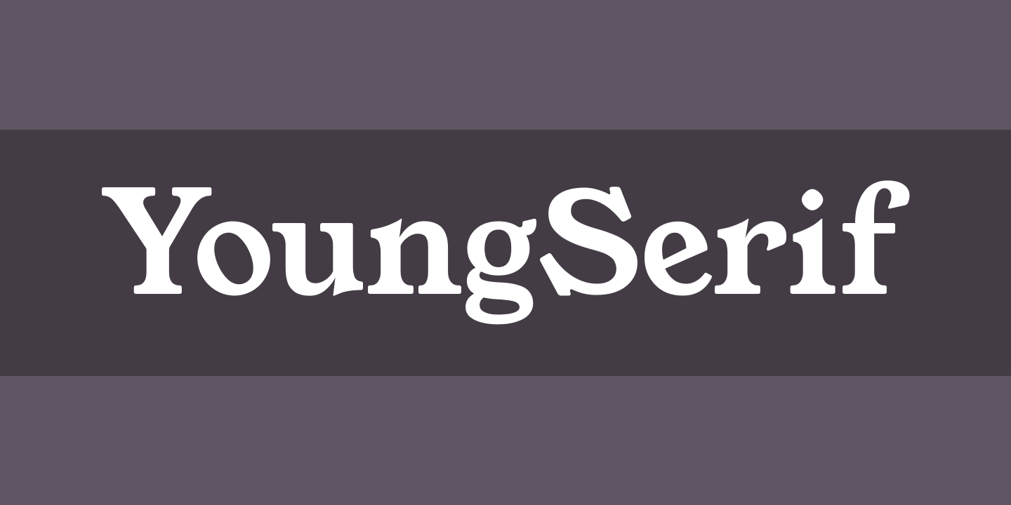 Пример шрифта YoungSerif Regular